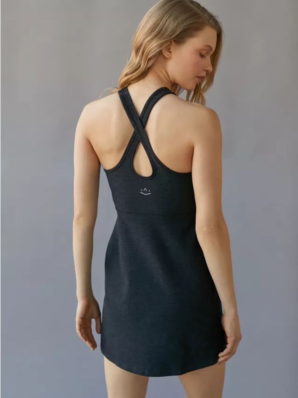 Beyond Yoga Space-Dye Under Lock & Keyhole Dress Size M darkest night